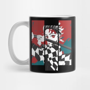 Tanjiro Kamado Red Art - Demon Slayer Mug